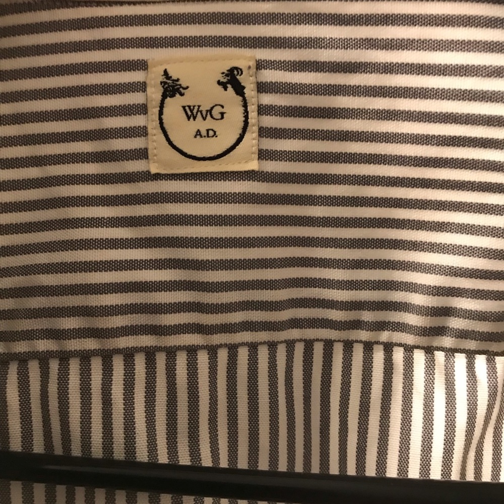 Wolf vs Goat after dinner shirt gray and white